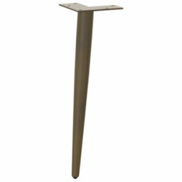 Berkfield Coffee Table Legs Conical Shape 4 Pcs Natural Steel 30-31 Cm Steel - thumbnail 4