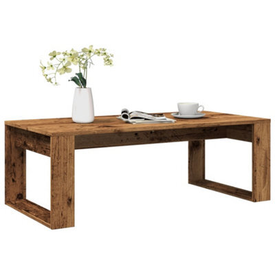 Berkfield Coffee Table Old Wood 102X50X35 Cm Engineered Wood - image 1