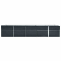 Walplus Garden Raised Bed Galvanised Steel 400X80X45 Cm Anthracite - thumbnail 4