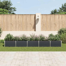 Walplus Garden Raised Bed Galvanised Steel 400X80X45 Cm Anthracite - thumbnail 3