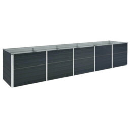 Walplus Garden Raised Bed Galvanised Steel 400X80X45 Cm Anthracite - thumbnail 2