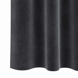 Berkfield Modern Blackout Curtains With Top Tape 2 Pcs Dark Grey Velvet - thumbnail 6