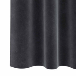 Berkfield Modern Blackout Curtains With Top Tape 2 Pcs Dark Grey Velvet - thumbnail 7