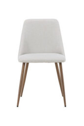 Set Of 2 Night Beige Dining Chairs With Mocca Legs -  D53Xw55Xh76Cm, Seat Height 45Cm - thumbnail 8
