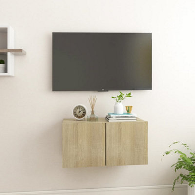 Vidaxl Hanging Tv Cabinet Sonoma Oak 60X30X30 Cm - image 1
