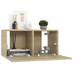 Vidaxl Hanging Tv Cabinet Sonoma Oak 60X30X30 Cm - thumbnail 3
