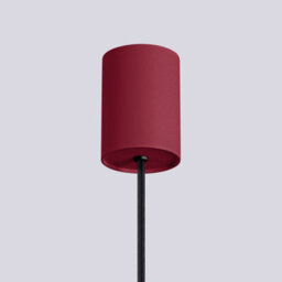 Luminosa Lighting Luminosa Halo Slim Pendant Ceiling Light Burgundy 1X G9 - thumbnail 5