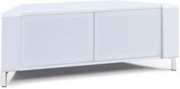 "Mda Designs Corvus Corner-Friendly White Cabinet With Beamthru Glass Doors For Flat Screen Tvs Up To 50""" - thumbnail 7