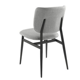 Angel Cerda Stylish Light Grey Fabric Dining Chair - thumbnail 6