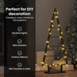 Vidaxl Metal Christmas Tree With Stand Black 90 Cm Steel - thumbnail 9