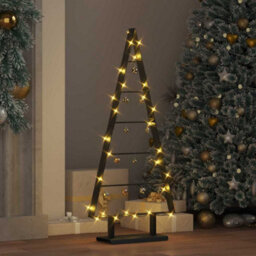 Vidaxl Metal Christmas Tree With Stand Black 90 Cm Steel - thumbnail 4