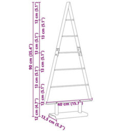 Vidaxl Metal Christmas Tree With Stand Black 90 Cm Steel - thumbnail 3