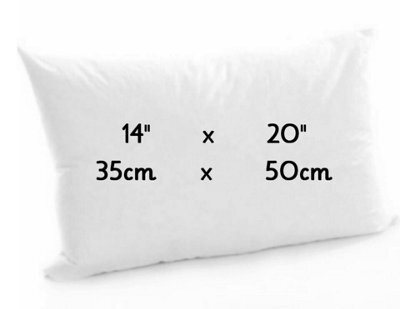ARLinens Oblong Cushion Pads Rectangular Shape Cushion Insert Hollowfiber Filled Inner Fillers Extra Filled Cushion