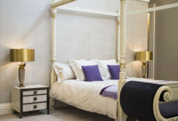 Elegant Gold And Silver Table Lamp With Gilded Shade - Led E27 100W - thumbnail 2