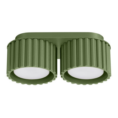Luminosa Lighting Luminosa Aura Surface Mounted Downlight Olive Green 2X Gx53 - image 1
