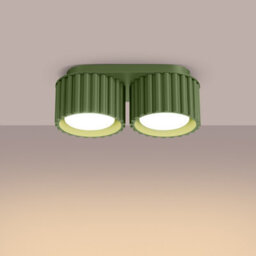 Luminosa Lighting Luminosa Aura Surface Mounted Downlight Olive Green 2X Gx53 - thumbnail 3