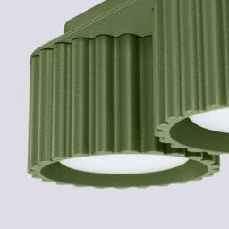 Luminosa Lighting Luminosa Aura Surface Mounted Downlight Olive Green 2X Gx53 - thumbnail 4