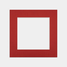 Ak Frames 40X40Cm Crimson Picture Mounts To Fit 30X30Cm Aperture Size - Mount Board Only (No Frame Included) - thumbnail 1