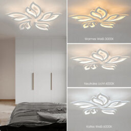 Frame Lights Room Pendant Modern White Light Chandelier Lamp Living Led Ceiling - thumbnail 4