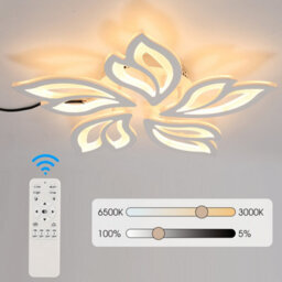 Frame Lights Room Pendant Modern White Light Chandelier Lamp Living Led Ceiling - thumbnail 3