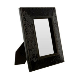 Orsina Mosaic 5X7 Photo Frame, Black Picture Frame For Mantle, Shelf, Decorative Picture Frame For Home Display - thumbnail 2