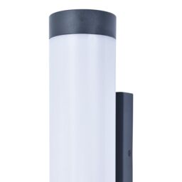 GoodHome Callisto Fixed Matt Dark Grey Mains-Powered Integrated Led Outdoor Contemporary Wall Light 1400Lm (Dia)7.6Cm - thumbnail 7