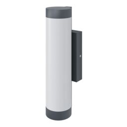 GoodHome Callisto Fixed Matt Dark Grey Mains-Powered Integrated Led Outdoor Contemporary Wall Light 1400Lm (Dia)7.6Cm - thumbnail 4