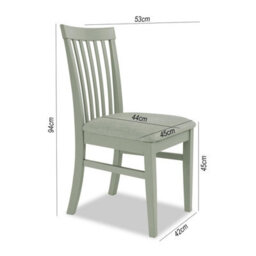 Statement Furniture Florence Highback Upholstered Chairs Set Of 4 - Sage Green - thumbnail 4