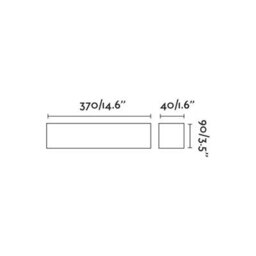 Luminosa Lighting Luminosa Nash Integrated Led Up & Down Wall Light Black, 3000K - thumbnail 2