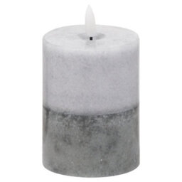 Hill Interiors Luxe Collection Dipped Natural Glow Electric Candle Grey (15Cm X 7Cm X 7Cm) - thumbnail 3