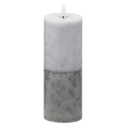 Hill Interiors Luxe Collection Dipped Natural Glow Electric Candle Grey (15Cm X 7Cm X 7Cm) - thumbnail 2