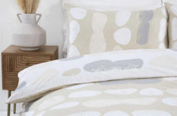 Rapport Truro Pebbles Duvet Cover Set Reversible Bedding 100% Easy Care Microfibre Polyester - thumbnail 2