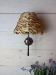 THE WALL LIGHTING COMPANY LIMITED Lupin Rechargeable Wall Light In Antique Brass With Bulb Included