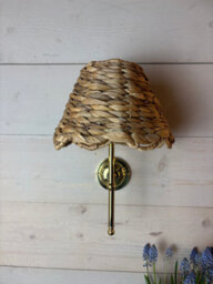 THE WALL LIGHTING COMPANY LIMITED Lupin Rechargeable Wall Light In Antique Brass With Bulb Included - thumbnail 3