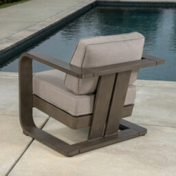 Xample Sunvilla Gibson 4 Piece Patio Seating Set Aluminium Frame Sunbrella Cushions Stone Table Outdoor Sofa Chairs Cover - thumbnail 6
