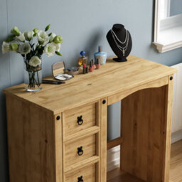 Lassic Vida Designs Corona Solid Pine 4 Drawer Dressing Table - thumbnail 4