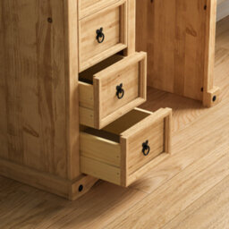 Lassic Vida Designs Corona Solid Pine 4 Drawer Dressing Table - thumbnail 6