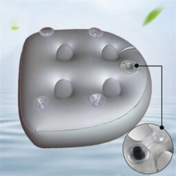 2Pcs Pvc Inflatable Spa Booster Seat Blue Cushion - thumbnail 6