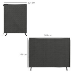 Outsunny Garden Furniture Protector Patio Swing Chair Cover Dark Grey - thumbnail 3