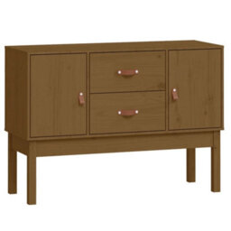 Berkfield Sideboard Honey Brown 110X40X78 Cm Solid Wood Pine - thumbnail 2