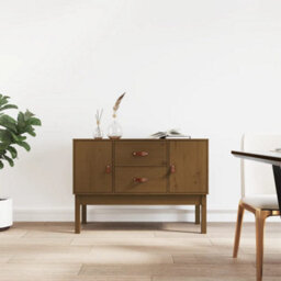 Berkfield Sideboard Honey Brown 110X40X78 Cm Solid Wood Pine - thumbnail 1