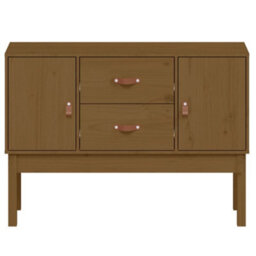 Berkfield Sideboard Honey Brown 110X40X78 Cm Solid Wood Pine - thumbnail 5