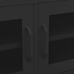 Vidaxl Tv Cabinet Black 105X35X50 Cm Steel - thumbnail 8