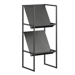 Novogratz Dorel Home Helix Vinyl Record Storage With 2 Shelves Black - thumbnail 7