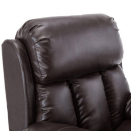 More4Homes Chester Single Motor Electric Rise Recliner Bonded Leather Armchair Electric Lift Riser Chair (Brown) - thumbnail 5