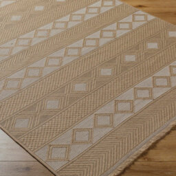 Livabliss Mystery-Washable Tan Beige Ivory Modern Living Dining Jute Rug 158 X 213 Cm Easy Care, Non Shedding - thumbnail 6