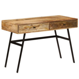 Vidaxl Writing Desk With Drawers Solid Mango Wood 110X50X76 Cm