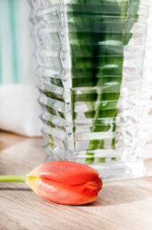Queensway Home and Dining Queensway Home & Dining 25Cm Height London Crystal Look Heavy Glass Flower Vase - thumbnail 4