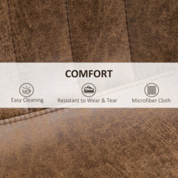Wyld Haus Rafava Faux Leather Brown Adjustable Breakfast Bar Stools Set Of 2 - Upholstered Seats, Height 58-90Cm - thumbnail 6