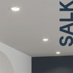 GoodHome Salk White Adjustable Led Neutral White Downlight 4.8W Ip20, Pack Of 3 - thumbnail 4